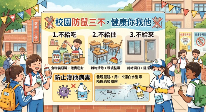 校園防鼠三不